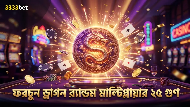 ফরচুন ড্রাগন মাল্টিপ্লায়ার ফিচারের র্যান্ডম ২৫ গুণ পাওয়ার তথ্য