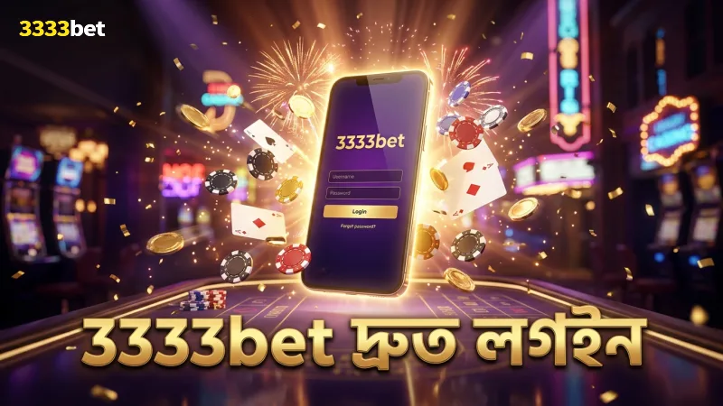 3333bet-এ দ্রুত লগইন করে ঝটপট খেলা শুরু করুন