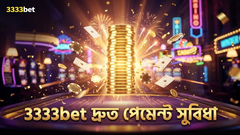 3333bet ক্যাসিনোর দ্রুত পেমেন্ট ব্যবস্থা খেলোয়াড়ের জন্য সুবিধাজনক
