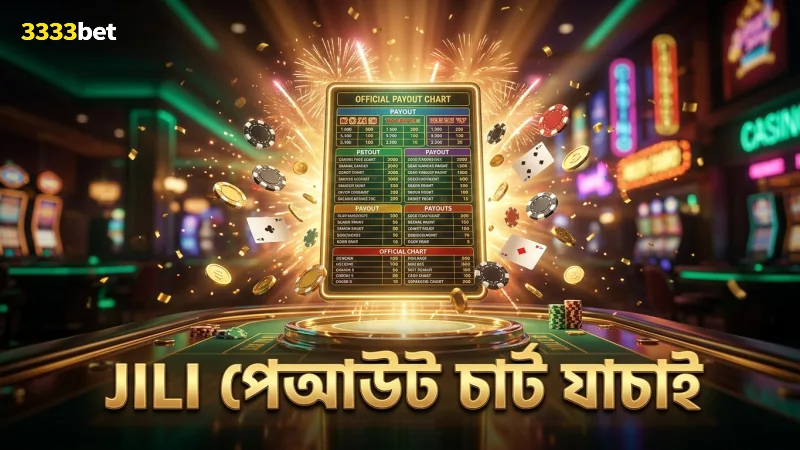 JILI গেমের অফিসিয়াল পেআউট চার্ট ও ফেয়ার হিট রেট যাচাই