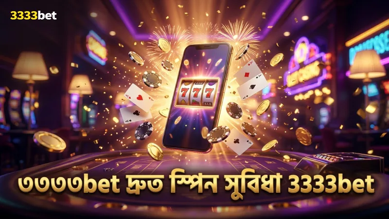 ৩৩৩৩bet-এ ফোনে দ্রুত স্পিন করে বোনাস রাউন্ড পাওয়া যায়
