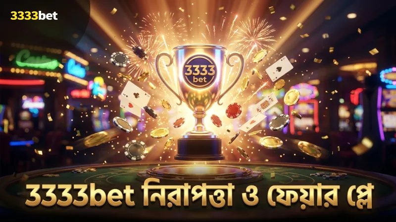 3333bet এর নিরাপত্তা ও ফেয়ার প্লে নীতিমালা নিশ্চিত করে সুরক্ষা।