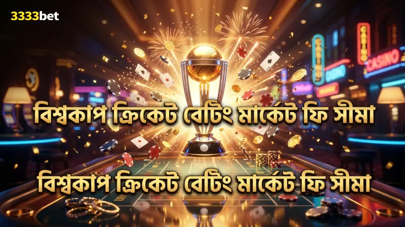 বিশ্বকাপ ক্রিকেটের প্রধান ৫টি বেটিং মার্কেটের তুলনামূলক ফি ও সীমা বিশ্লেষণ