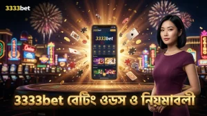 3333bet প্ল্যাটফর্মে বেটিং করার সময় প্রযোজ্য ওডস ও ওয়েজারিং নিয়মাবলী